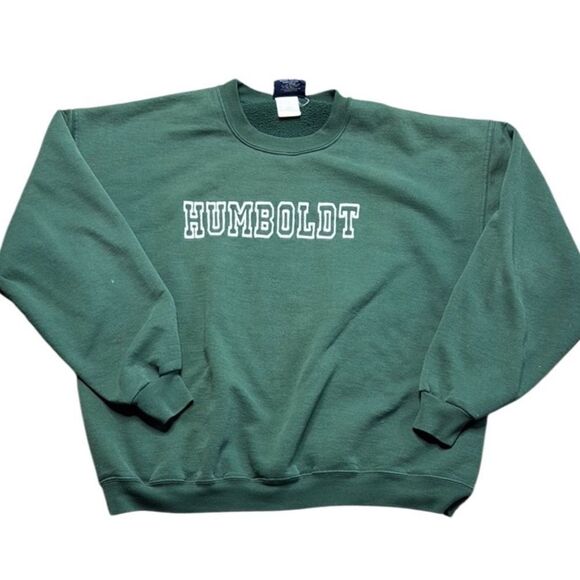 90s Vintage CH Sport Green Embroidered Humboldt Sweatshirt XL - Picture 1 of 7